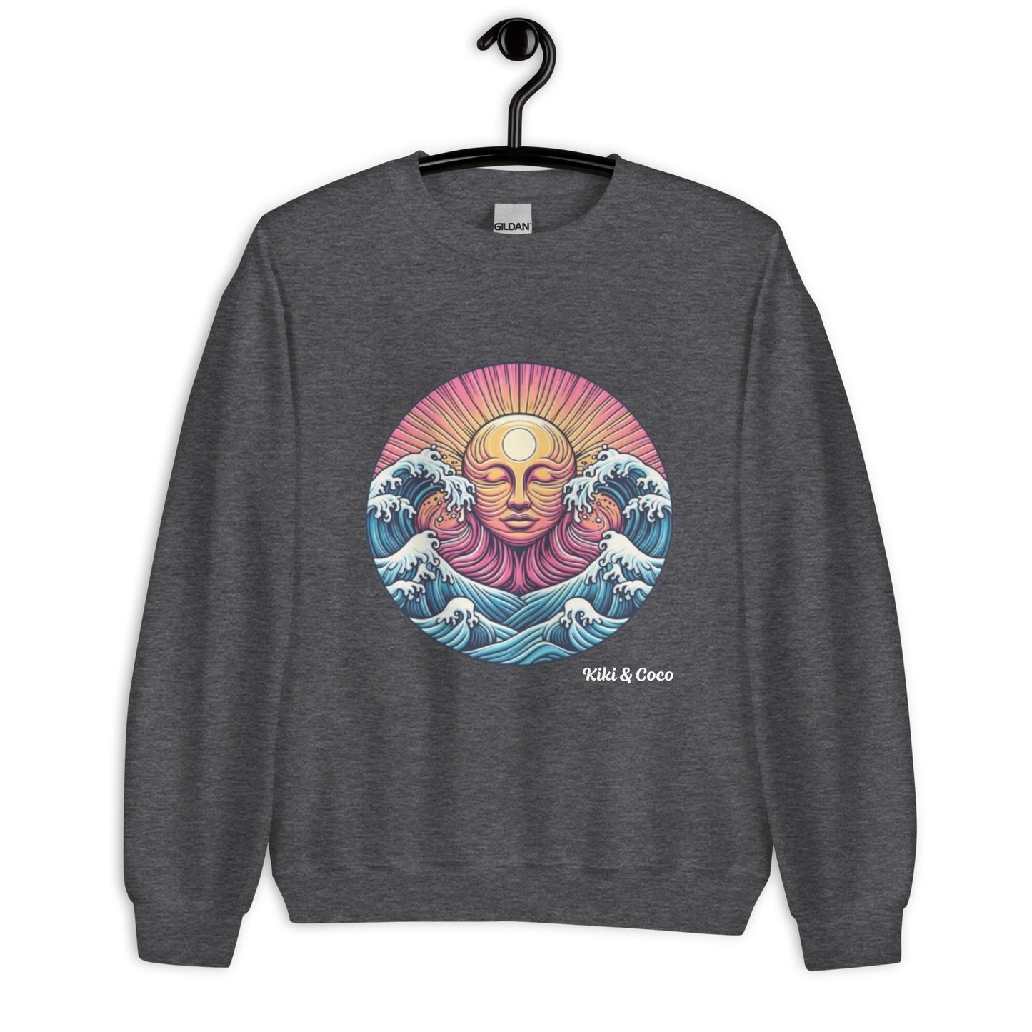 Sea Tickles the Sun Unisex Sweatshirt - dark colours-white logo