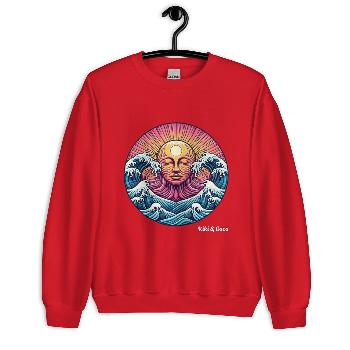 Sea Tickles the Sun Unisex Sweatshirt - dark colours-white logo