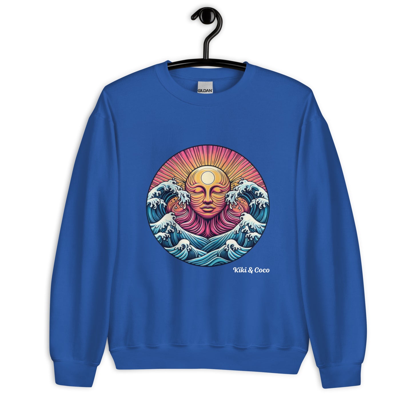 Sea Tickles the Sun Unisex Sweatshirt - dark colours-white logo