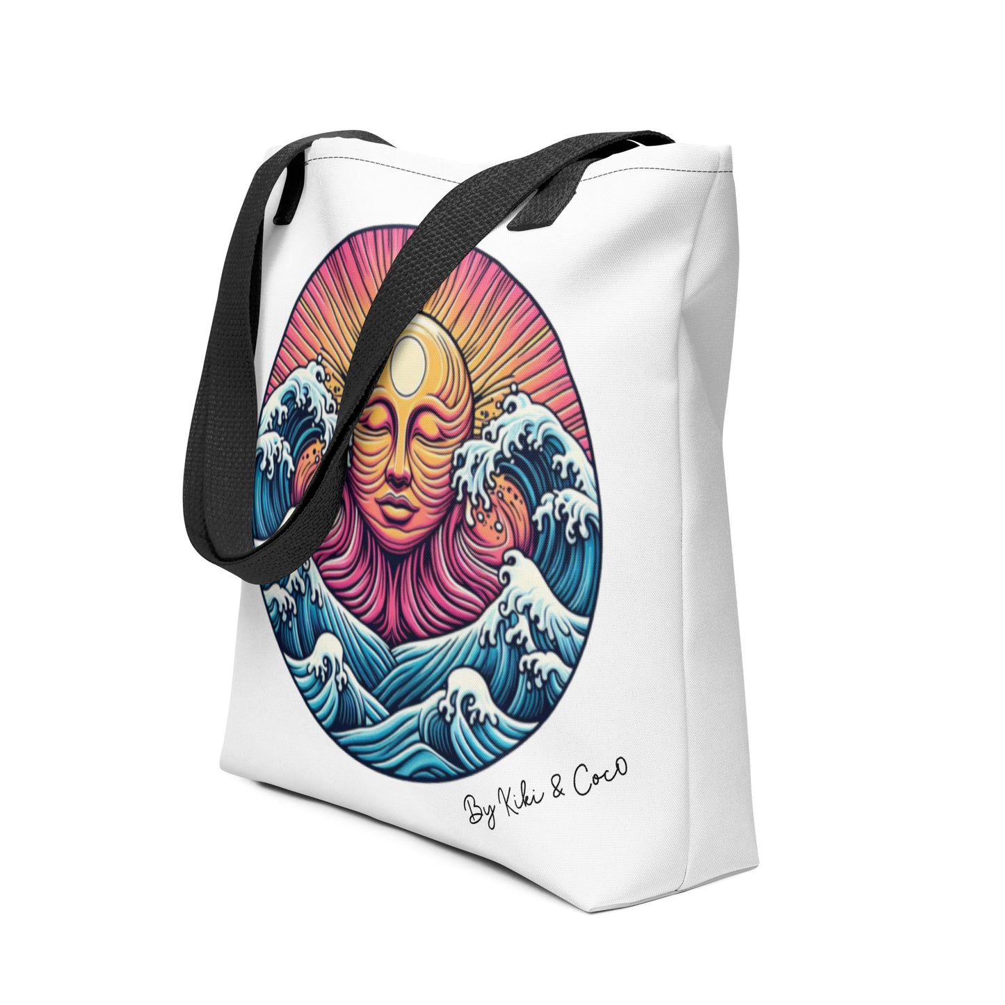 Sea Tickles the Sun Tote bag