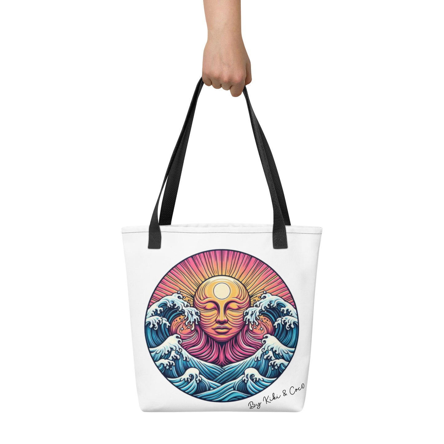 Sea Tickles the Sun Tote bag