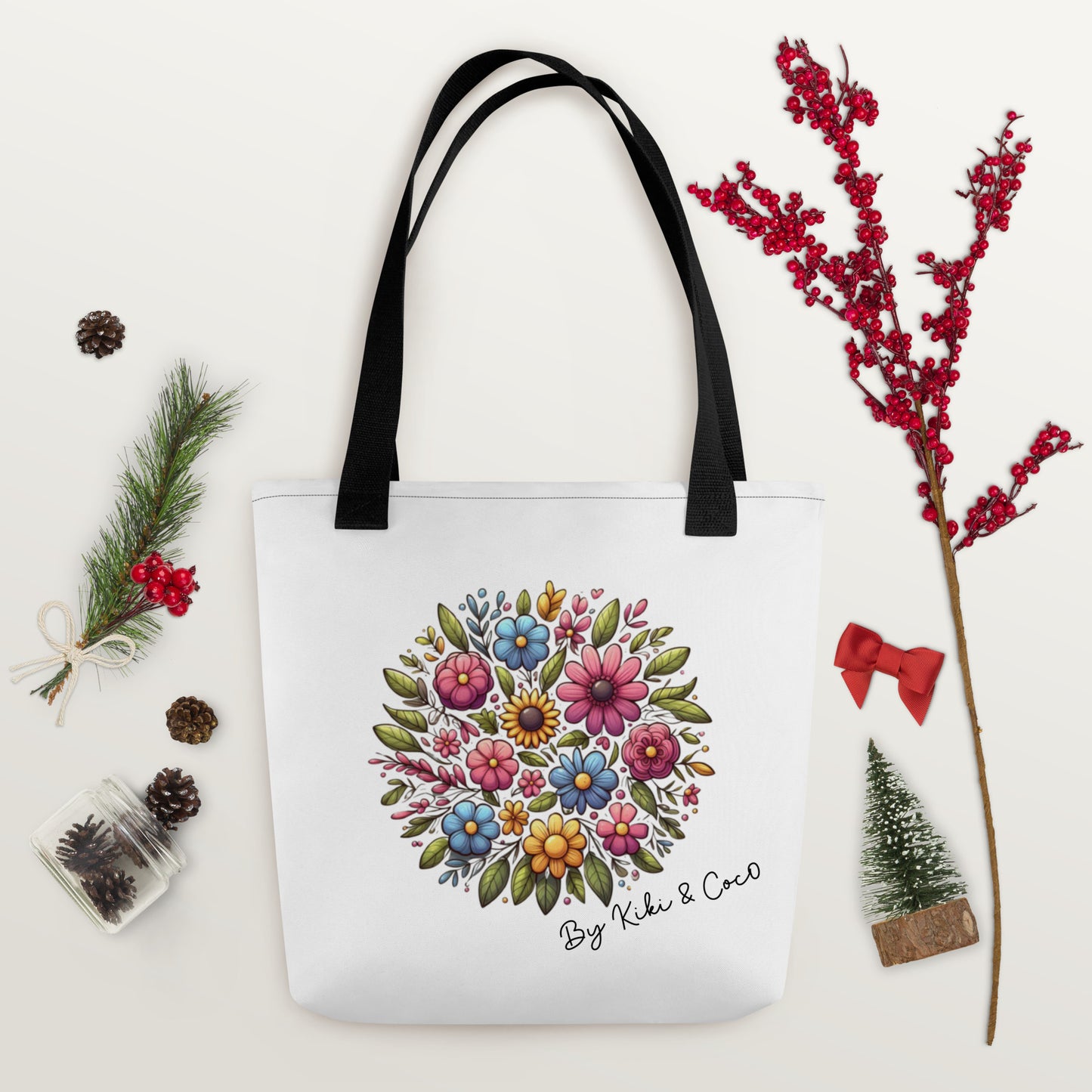 Flower Design Tote bag