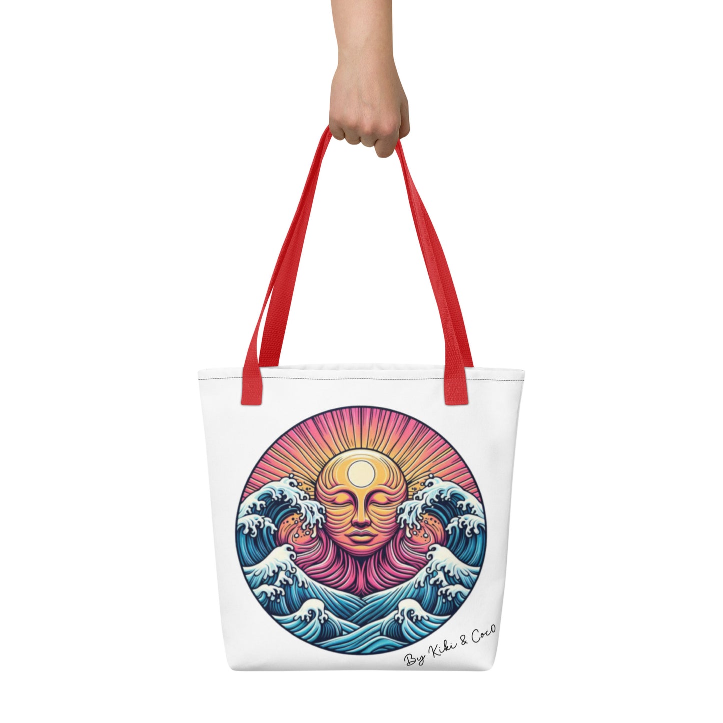 Sea Tickles the Sun Tote bag