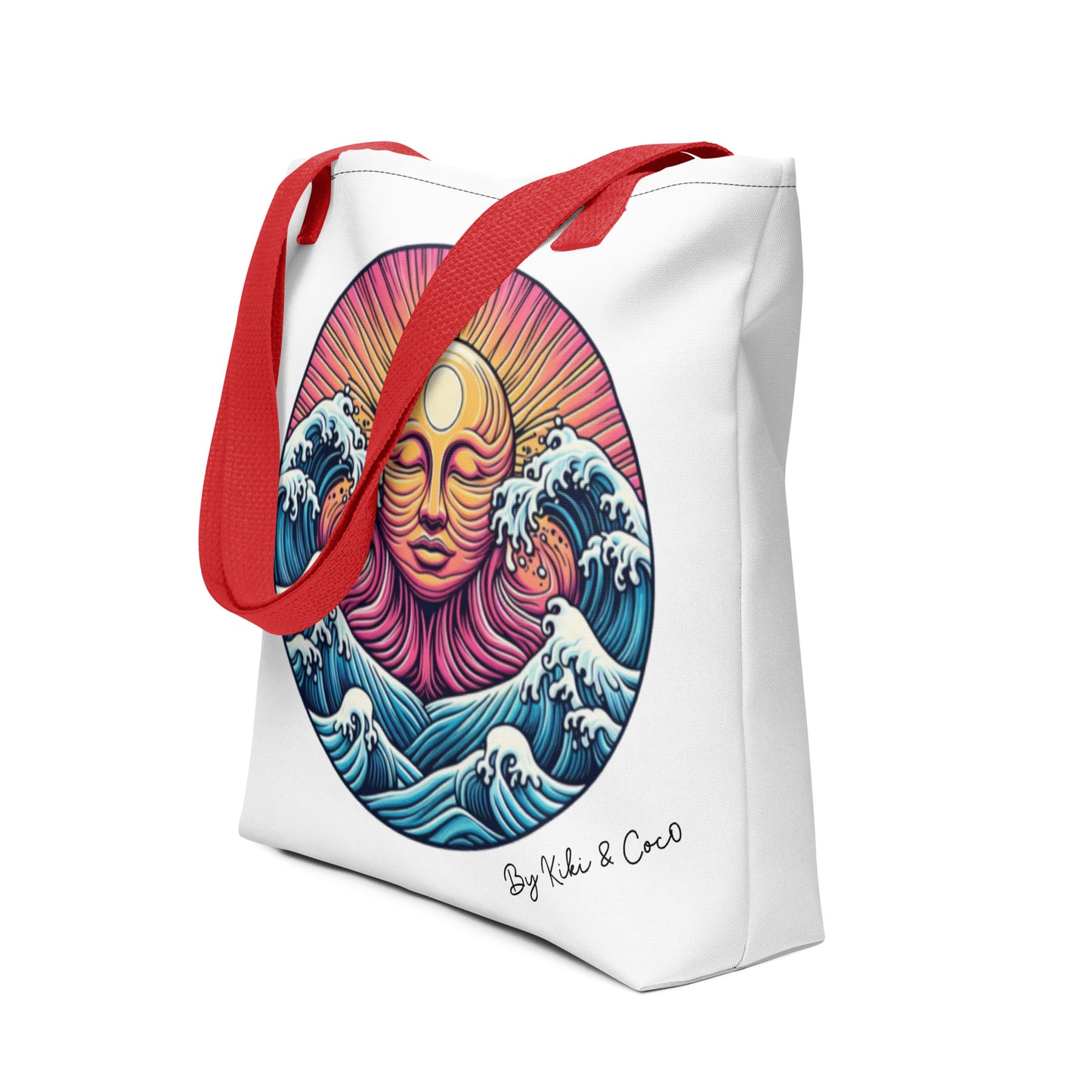 Sea Tickles the Sun Tote bag