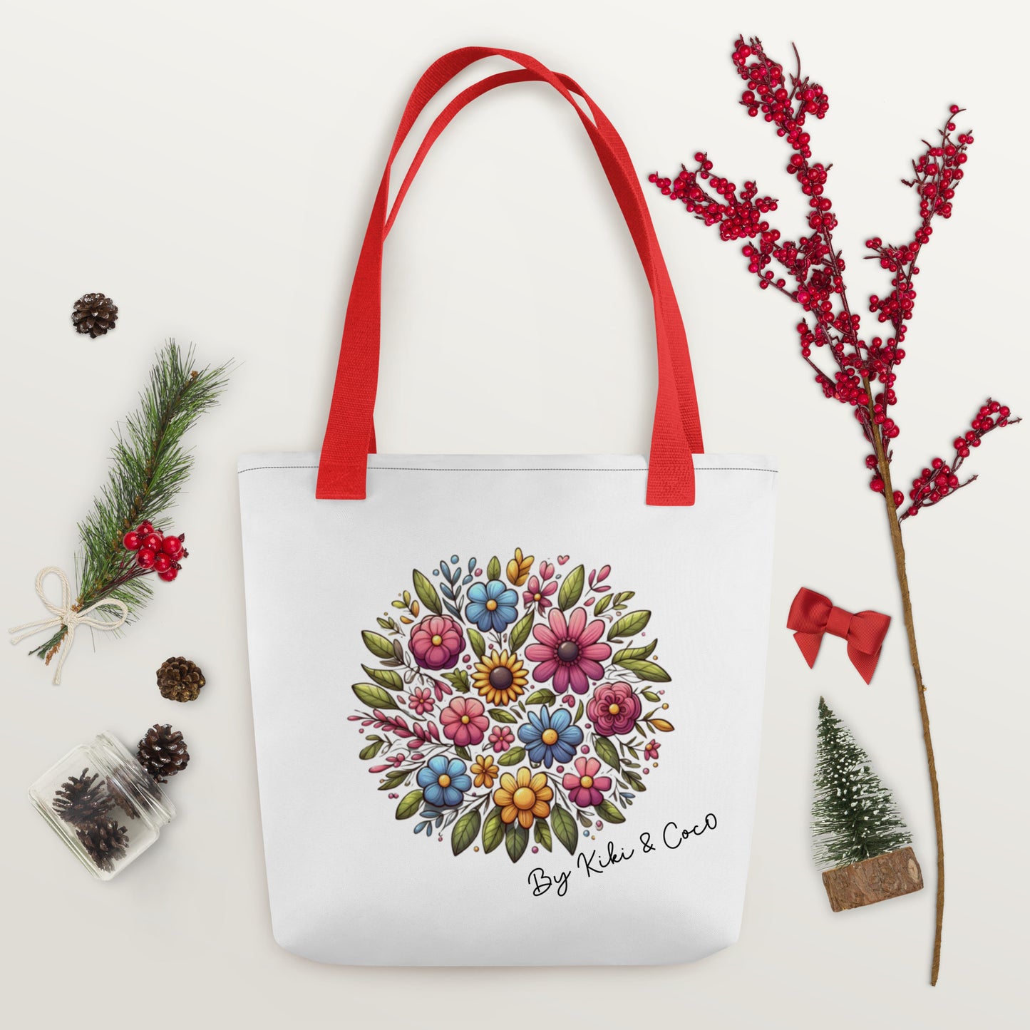 Flower Design Tote bag