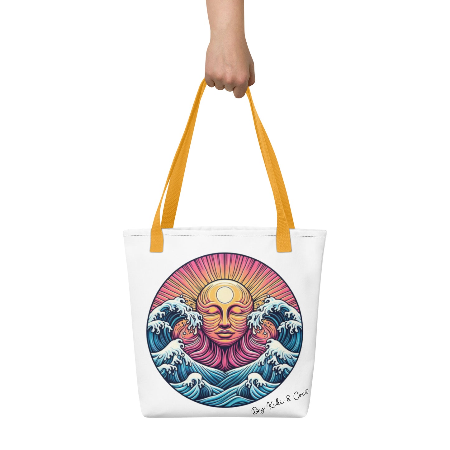 Sea Tickles the Sun Tote bag