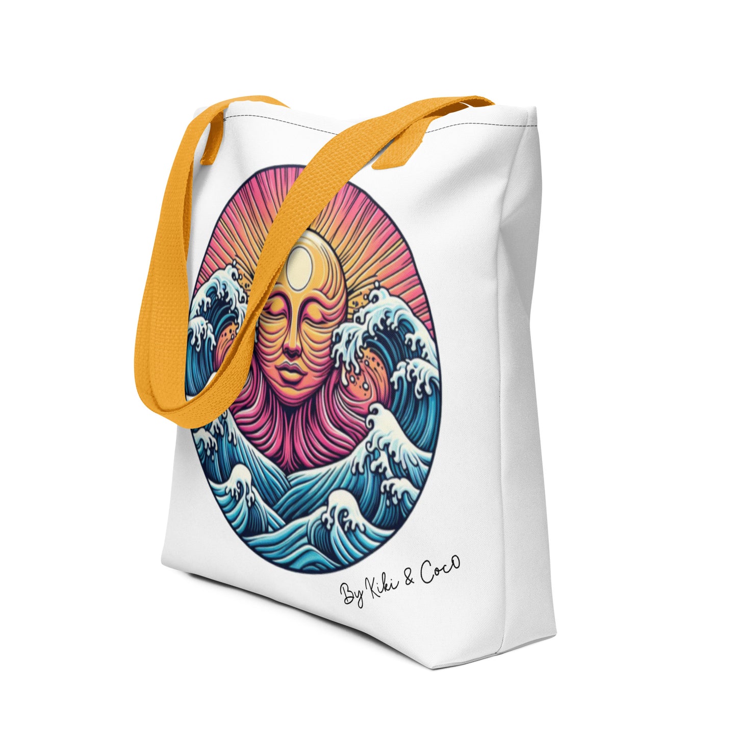 Sea Tickles the Sun Tote bag