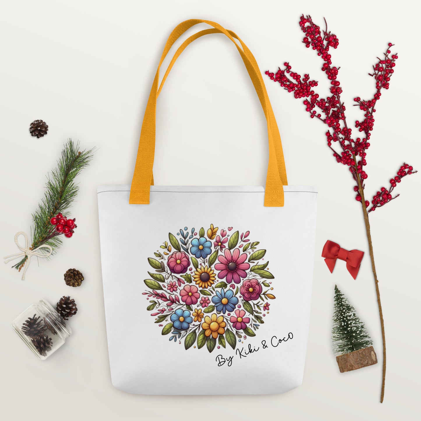 Flower Design Tote bag